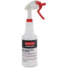 Rubbermaid Commercial 32-oz Trigger Spray Bottle - Suitable For Cleaning - Heavy Duty - 9.6" Height - 3.4" Width - 6 / Carton - Clear