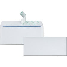 Redi-strip Security Tinted Envelope, #10, Commercial Flap, Redi-strip Heat-resistant Closure, 4.13 X 9.5, White, 30/box