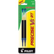 Refill For Pilot Precise V5 Rt Rolling Ball, Extra-fine Conical Tip, Blue Ink, 2/pack