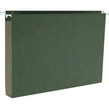 Box Bottom Hanging File Folders, 1" Capacity, Legal Size, Standard Green, 25/box