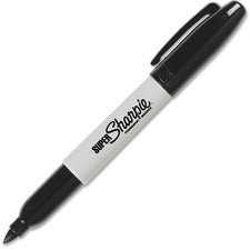 Super Permanent Marker, Fine Bullet Tip, Black, Dozen