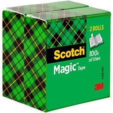 Scotch Magic Tape - 72 yd Length x 0.75" Width - 3" Core - 6 / Bundle - Clear