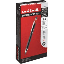 Jetstream Retractable Ballpoint Pen, Bold 1 Mm, Red Ink, Black Barrel