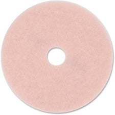 Ultra High-speed Eraser Floor Burnishing Pad 3600, 20" Diameter, Pink, 5/carton