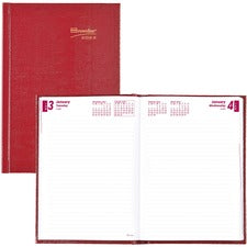 Daily/monthly Planner, 8.25 X 5.75, Red Cover, 12-month (jan To Dec): 2023