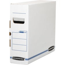 X-ray Storage Boxes, 5" X 18.75" X 14.88", White/blue, 6/carton