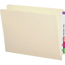 Shelf-master Heavyweight Manila End Tab Folders, Straight Tabs, Letter Size, 0.75" Expansion, Manila, 50/box