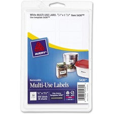 Removable Multi-use Labels, Inkjet/laser Printers, 0.75 X 1.5, White, 14/sheet, 36 Sheets/pack, (5430)