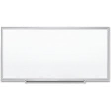 Classic Series Porcelain Magnetic Dry Erase Board, 96 X 48, White Surface, Silver Aluminum Frame