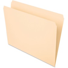 Manila File Folders, Straight Tabs, Letter Size, 0.75" Expansion, Manila, 100/box