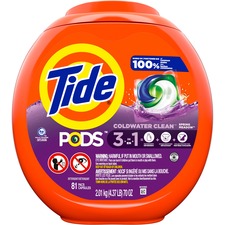 Tide PODS Laundry Detergent - Pod - Spring Meadow Scent - 81 / Pack - 4 / Carton
