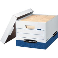 R-kive Heavy-duty Storage Boxes, Letter/legal Files, 12" X 16.5" X 10.38", White, 20/carton