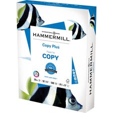 Copy Plus Print Paper, 92 Bright, 20 Lb Bond Weight, 8.5 X 11, White, 500 Sheets/ream, 5 Reams/carton