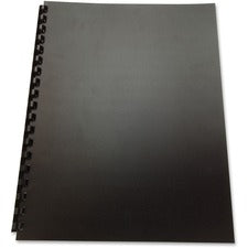 100% Recycled Poly Binding Cover, Black, 11 X 8.5, Unpunched, 25/pack