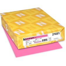 Color Paper, 24 Lb Bond Weight, 8.5 X 11, Pulsar Pink, 500/ream