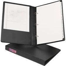 Legal Durable Non-view Binder With Round Rings, 3 Rings, 1" Capacity, 14 X 8.5, Black, (6400)