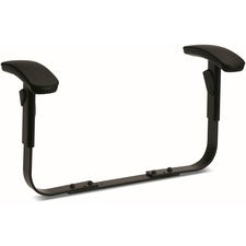Optional Height-adjustable T-arms For Hon Comfortask Series Swivel Task Chairs, Black, 2/set