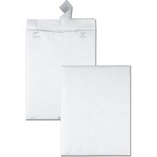 Lightweight 14 Lb Tyvek Catalog Mailers, #15 1/2, Square Flap, Redi-strip Adhesive Closure, 12 X 16, White, 100/box