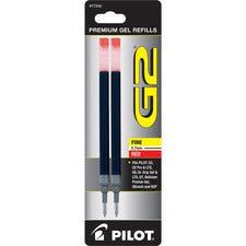 Refill For Pilot B2p, Dr Grip, G2, G6, Mr Metropolitan, Precise Begreen And Q7 Gel Pens, Fine Tip, Red Ink, 2/pack