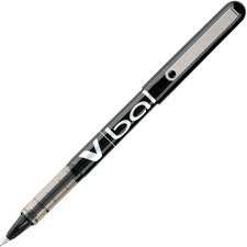 Vball Liquid Ink Roller Ball Pen, Stick, Extra-fine 0.5 Mm, Black Ink, Black Barrel, Dozen