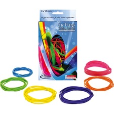 Brites Pic-pac Rubber Bands, Size 54 (assorted), 0.04" Gauge, Assorted Colors, 1.5 Oz Box, Band-count Varies