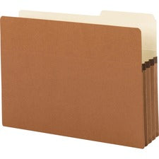 Redrope Drop Front File Pockets With 2/5-cut Guide Height Tabs, 3.5" Expansion, Legal Size, Redrope, 25/box