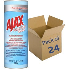 AJAX Oxygen Bleach Cleanser - Powder - 21 oz (1.31 lb) - Pleasant Scent - 24 / Carton - Blue