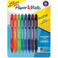 Profile Mechanical Pencils, 0.7 Mm, Hb (#2), Black Lead, Assorted Barrel Colors, 8/pack