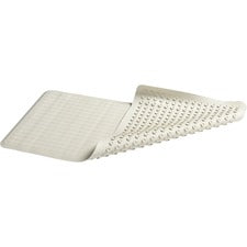 Rubbermaid Commercial Safti Grip Large Bath Mat - Bathroom - 28" Length x 16" Width - Rectangle - Textured - Rubber - White