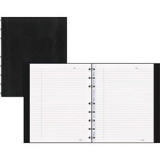 Miraclebind Notebook, 1-subject, Medium/college Rule, Black Cover, (75) 9.25 X 7.25 Sheets
