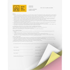 Revolution Carbonless 3-part Paper, 8.5 X 11, White/canary/pink, 5,000/carton