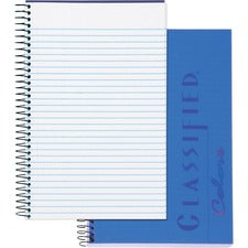 Color Notebooks, 1-subject, Narrow Rule, Indigo Blue Cover, (100) 8.5 X 5.5 White Sheets