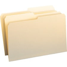 Manila File Folders, 1/2-cut Tabs: Assorted, Legal Size, 0.75" Expansion, Manila, 100/box