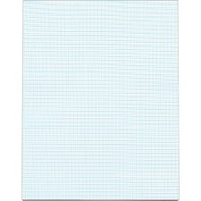 Quadrille Pads, Quadrille Rule (10 Sq/in), 50 White 8.5 X 11 Sheets