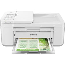 Canon PIXMA TR4720 Wireless Inkjet Multifunction Printer - Color - White - Copier/Fax/Printer/Scanner - 4800 x 1200 dpi Print - Automatic Duplex Print - Color Scanner - 600 dpi Optical Scan - Color Fax - Wireless LAN - 1 Each - For Plain Paper Print