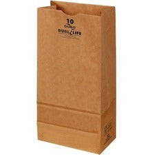 DURO Dubl Life SOS Bags - 4.50" Width X 7.06" Length - Brown - Kraft Paper - 1Carton - 500 Per Carton - Grocery, Food