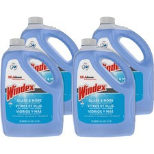 Windex&reg; Glass Cleaner with Ammonia-D - Liquid - 128 fl oz (4 quart) - 4 / Carton - Blue