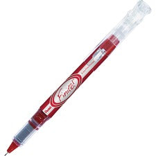 Finito! Porous Point Pen, Stick, Extra-fine 0.4 Mm, Red Ink, Red/silver Barrel