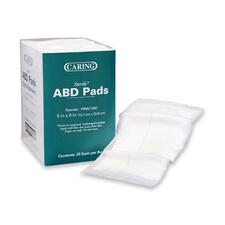 Medline Caring Sterile Abdominal Pads - 5" x 9" - 25/Box - White