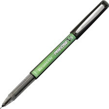 Precise V5 Begreen Roller Ball Pen, Stick, Extra-fine 0.5 Mm, Black Ink, Black Barrel, Dozen