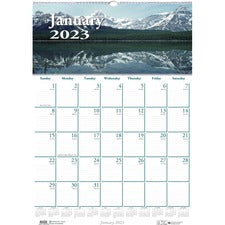 Earthscapes Recycled Monthly Wall Calendar, Scenic Beauty Photography, 12 X 16.5, White Sheets, 12-month (jan-dec): 2023