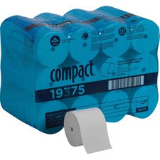 Compact Coreless Bath Tissue High Capacity Small Roll Septic Safe 2-ply 1,000 Sheets/roll 36/Case