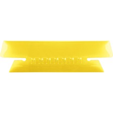 Transparent Colored Tabs For Hanging File Folders, 1/3-cut, Yellow, 3.5" Wide, 25/pack