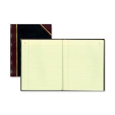 Texthide Eye-ease Record Book, Black/burgundy/gold Cover, 10.38 X 8.38 Sheets, 300 Sheets/book