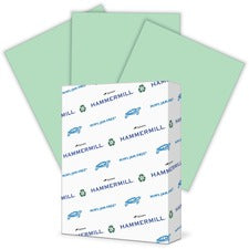 Colors Print Paper, 20 Lb Bond Weight, 8.5 X 11, Green, 500/ream