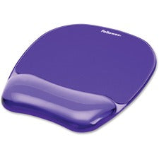 Gel Crystals Mouse Pad With Wrist Rest, 7.87 X 9.18, Purple