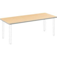 Build Rectangle Shape Table Top, 60w X 24d, Natural Maple
