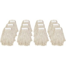 Genuine Joe 4-ply Cotton Narrow Band Mophead - Cotton