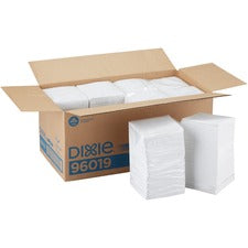 Dixie 1/4-Fold Beverage Napkin - 1 Ply - 9.50" x 9.50" - White - Paper - Perforated, Absorbent, Durable, Absorbent - For Beverage, Restaurant - 4000 / Carton