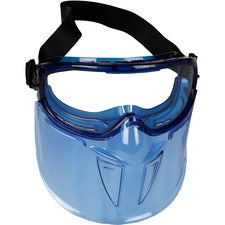 V90 Series Face Shield, Blue Frame, Clear Lens